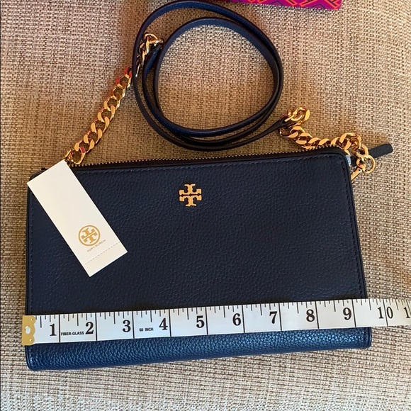Tory Burch Carter Slim Crossbody Royal Navy - Picture 13 of 16